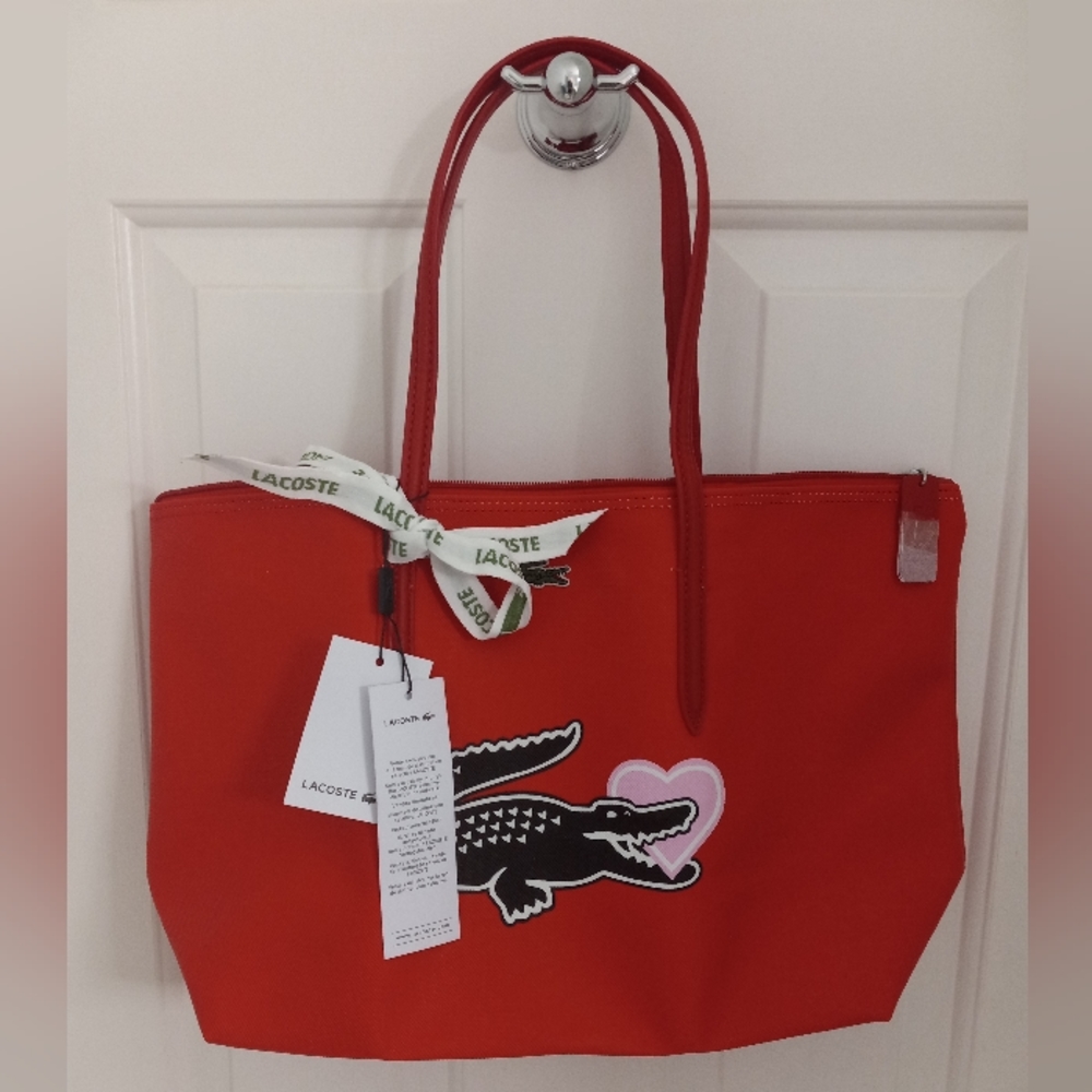 NWT Lacoste Heart Tote